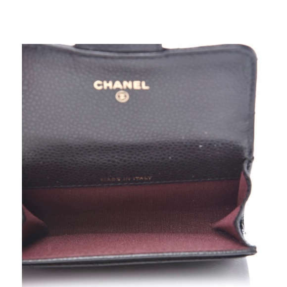 Authentic Chanel Caviar Quilted Flap Card Holder Wallet - Picture 2 of 8